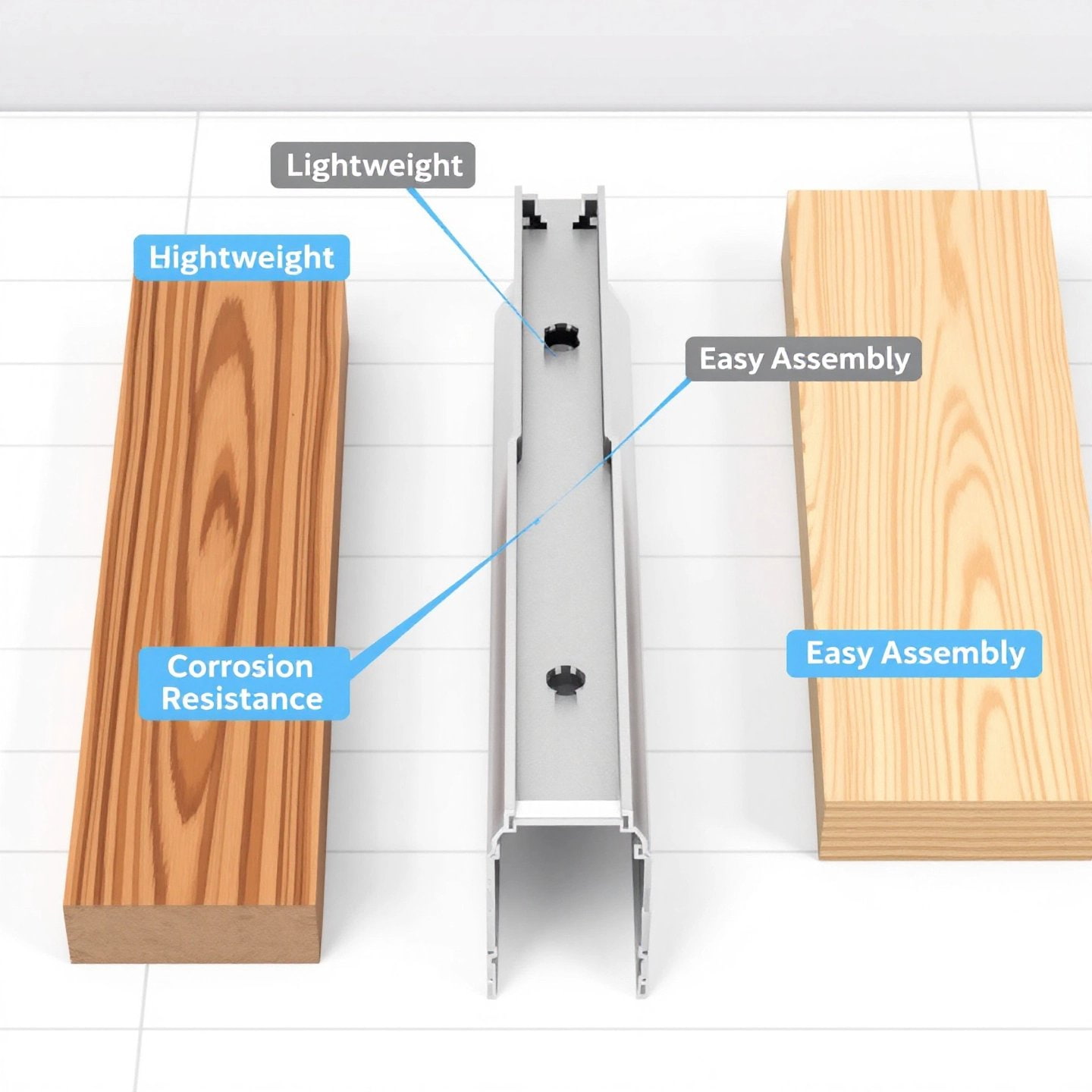 Comparing T Slot Aluminum with Steel and Wood: Key Advantages (AI-generated)