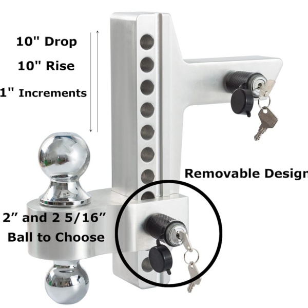 Lightweight Aluminum Tow Hitch compatible with various trailer types and sizes
