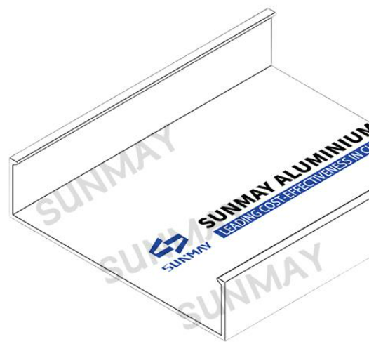 Close-up view of aluminum extrusion for windows, showcasing precision and superior surface finish.