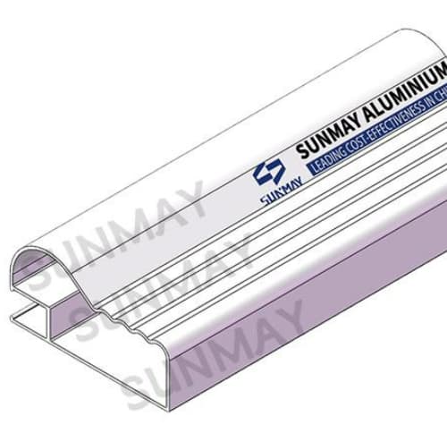 durable aluminum cupboard frame profiles