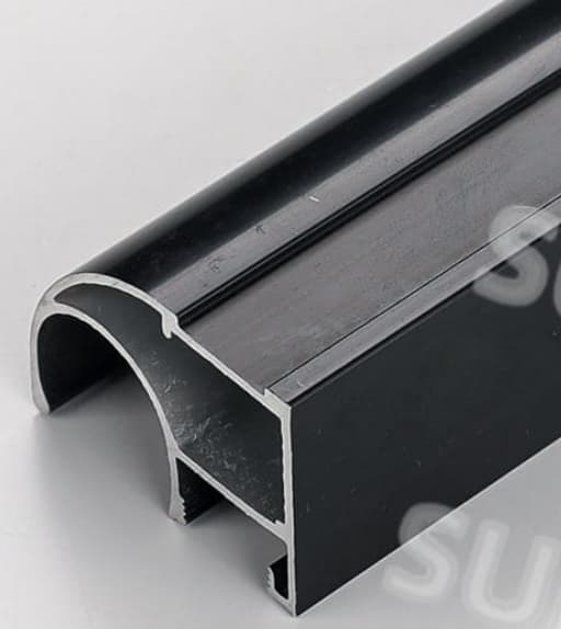 anodized black aluminum profile